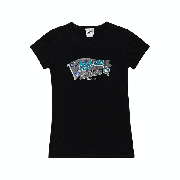 Vintage 2003 Florida Marlins National Champions Women's Baby Tee