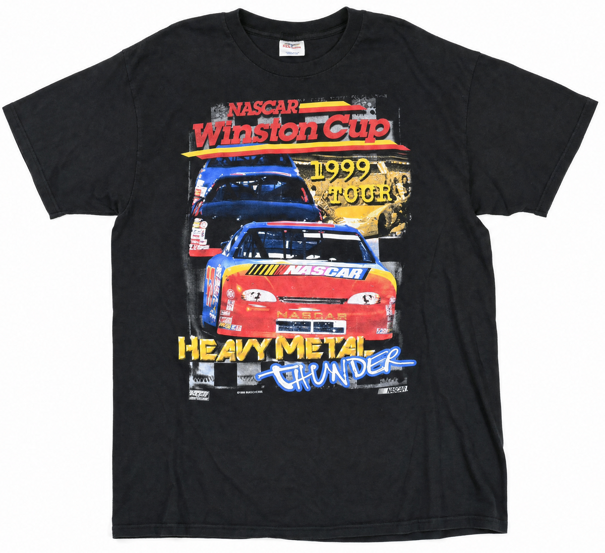 Vintage 1999 NASCAR Winston Cup 'Heavy Metal Thunder' Graphic T-Shirt