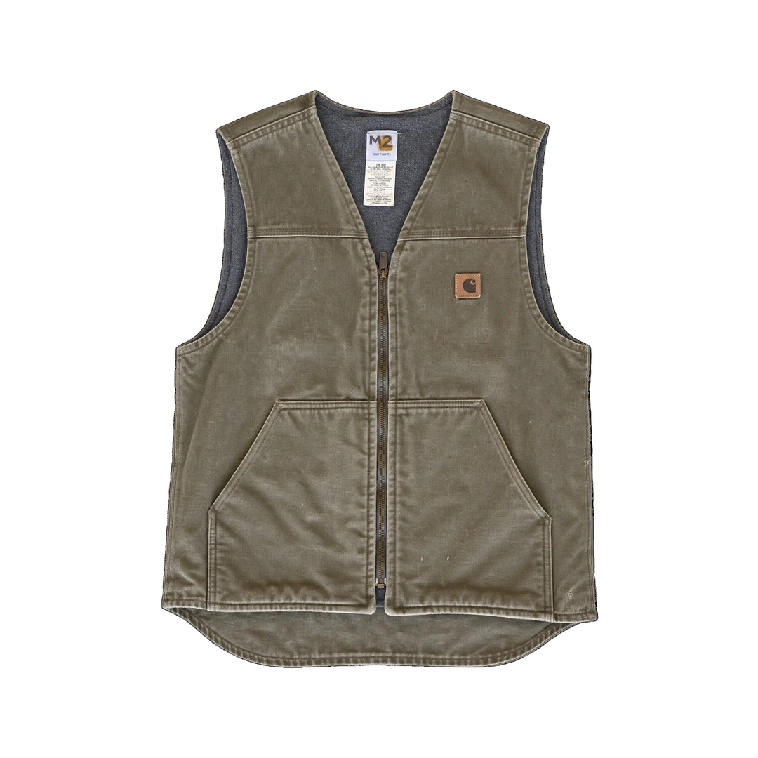 Carhartt Camel Denim Zip Up Vest