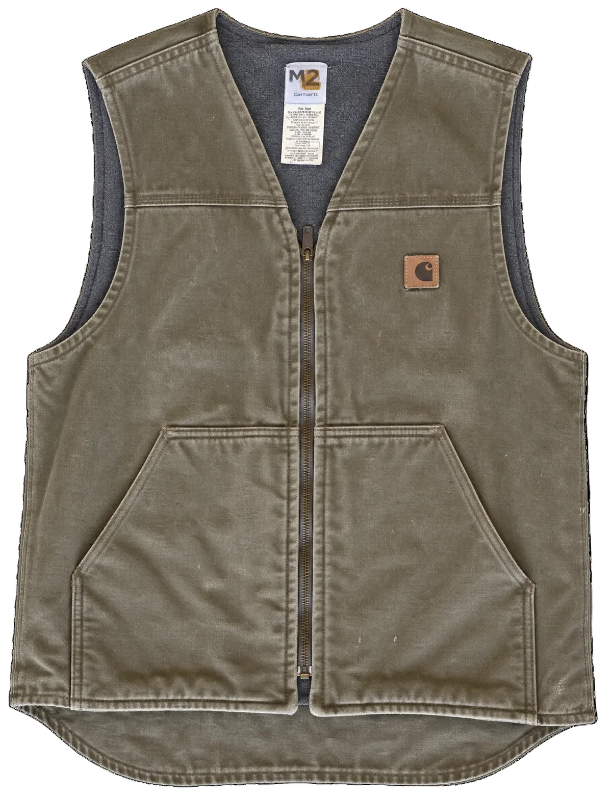 Carhartt Camel Canvas Zip Up Vest