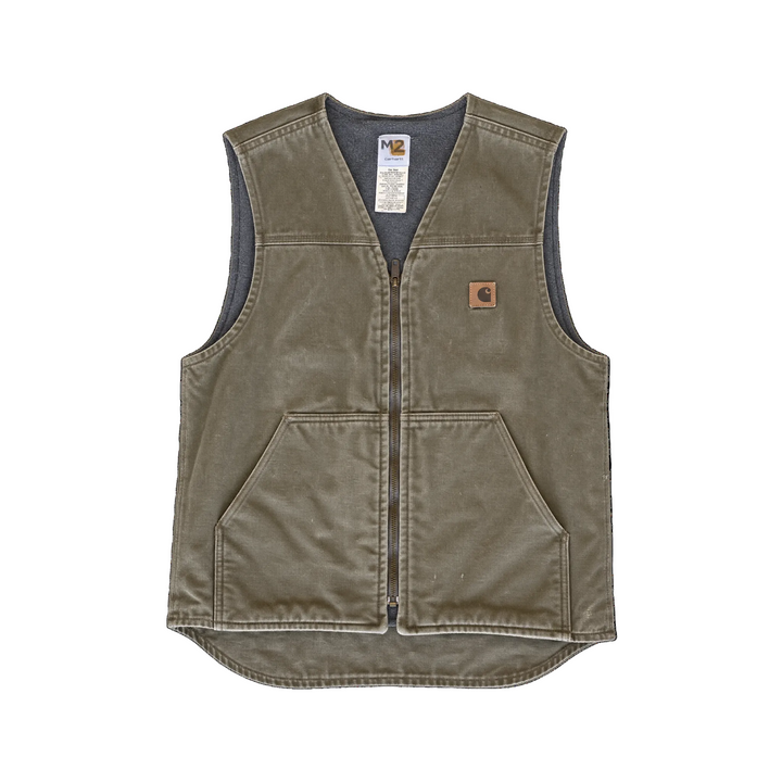 Carhartt Camel Denim Zip Up Vest