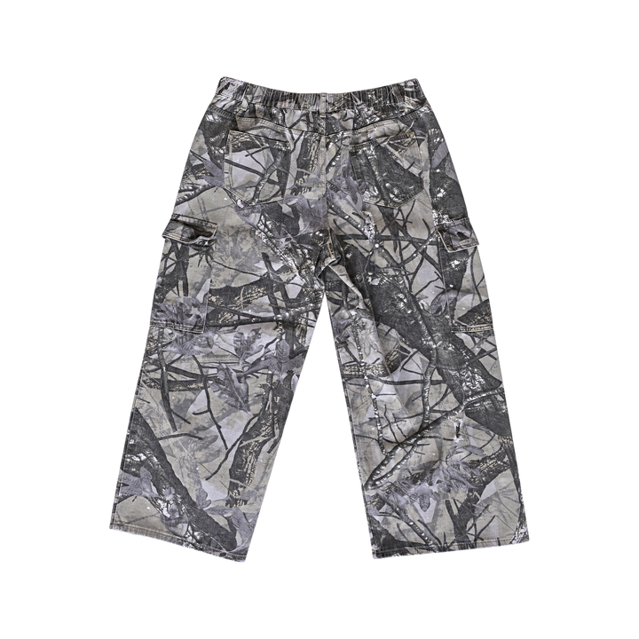 Distressed Camo Cargo Pants