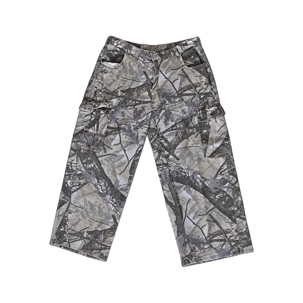 Distressed Camo Cargo Pants