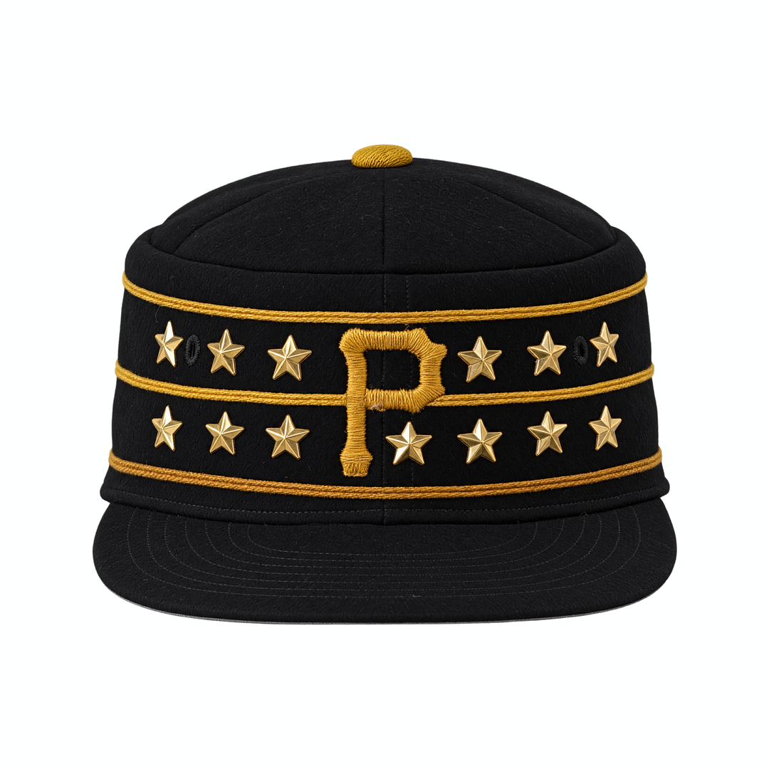 80s MLB Pirates Gold Stripe Captain Hat