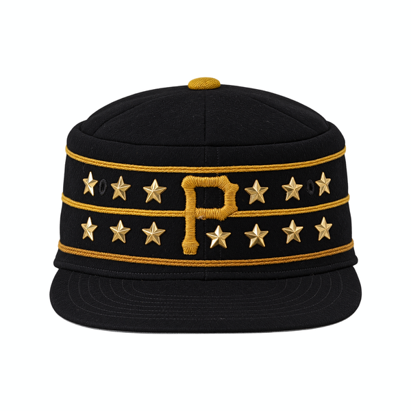 80s MLB Pirates Gold Stripe Captain Hat