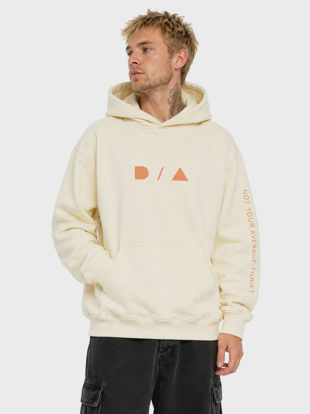 DNA in motion — DNA Signature Hoodie - Cream turnaround