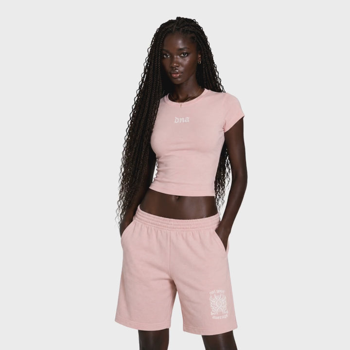 DNA in motion — Not Your Average Drop Short - Washed Pink turnaround