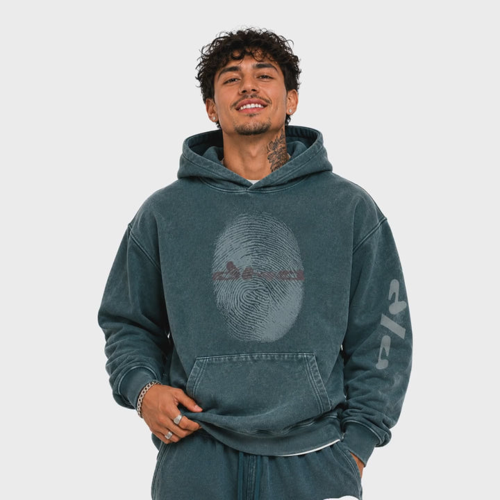 DNA in motion — The Imprint Hoodie - Green Moss turnaround