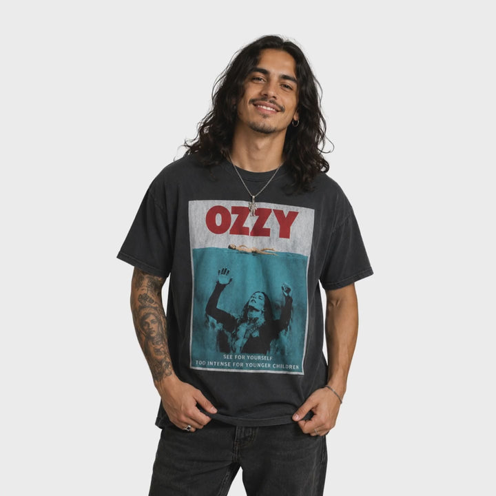 DNA in motion — Vintage Ozzy Osbourne 2002 Tour Graphic T-Shirt turnaround