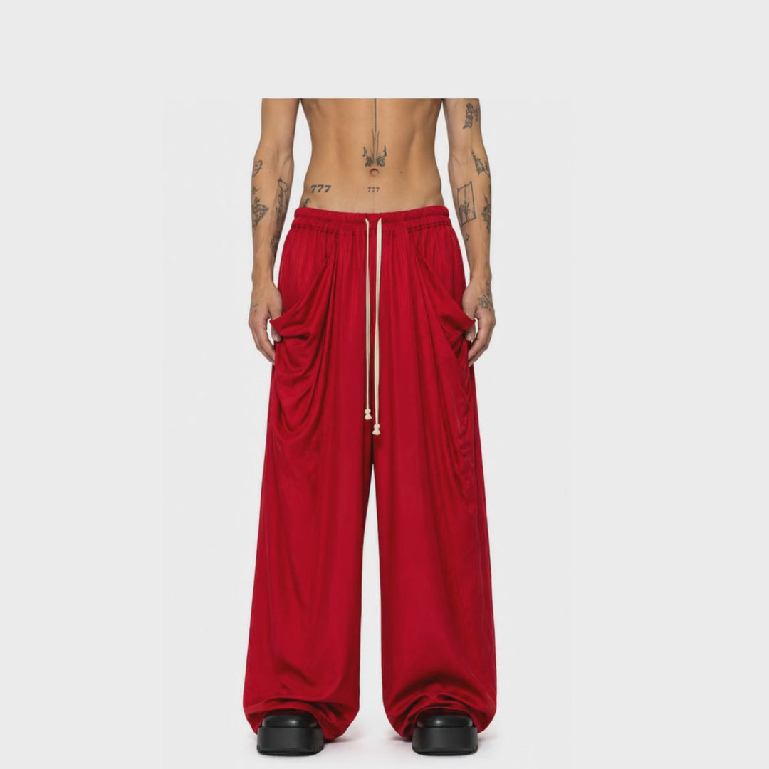 Vintage Rick Owens Cupro Parachute Pants