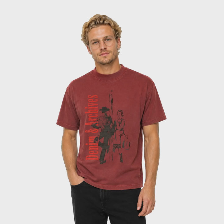 DNA in motion — Denim &amp; Archives "Old Habits" Graphic T-Shirt turnaround