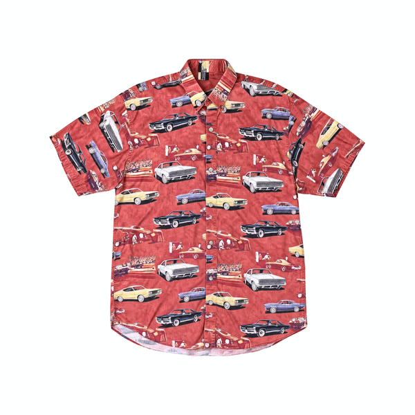 North River Vintage Car Short Sleeve Button Up