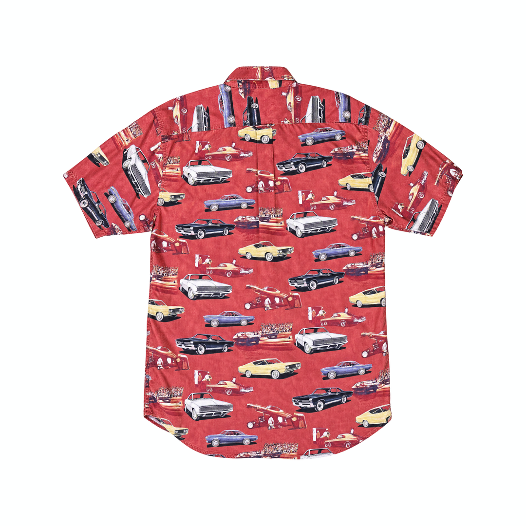 North River Vintage Car Short Sleeve Button Up