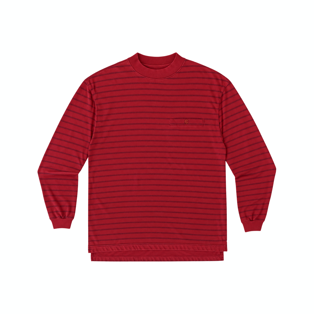 Red Printed Generra Long Sleeve T-Shirt