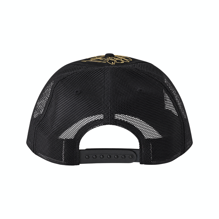 Vintage Cliff Raven Black Japanese Tattoo Snapback Trucker Cap