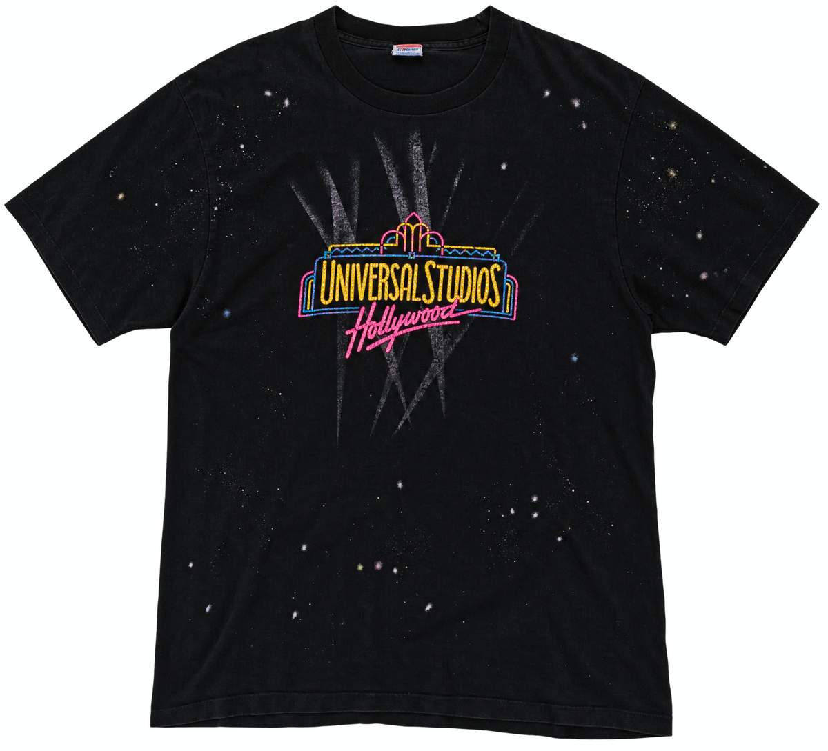 Vintage Universal Studios Splatterpaint Black Graphic T-Shirt