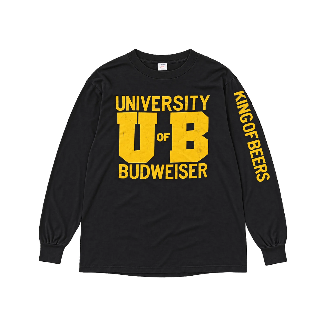 University of Budweiser Long Sleeve Graphic T-Shirt