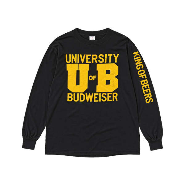 University of Budweiser Long Sleeve Graphic T-Shirt