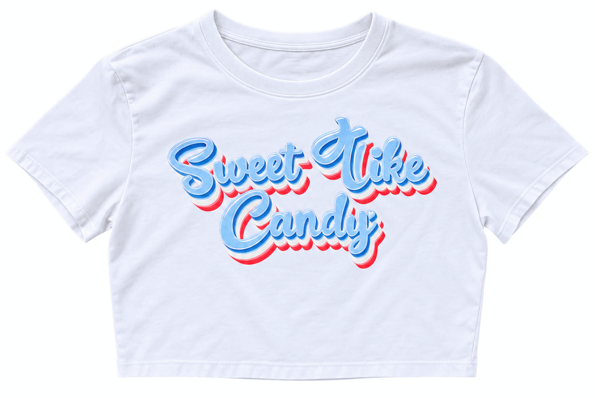 Cropped 'Sweet Like Candy' Baby Tee
