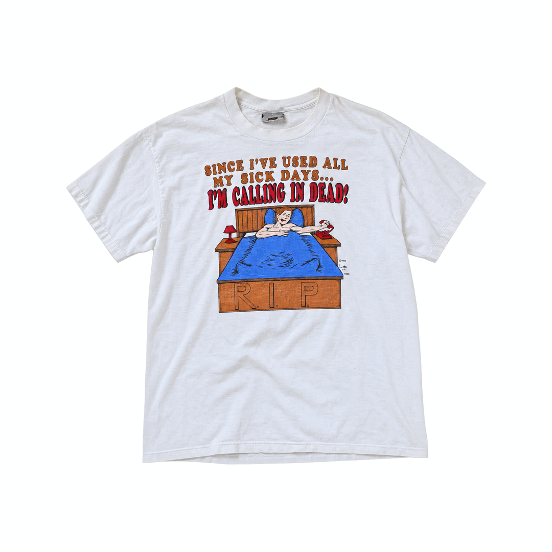 90s Lee “Calling In Dead” Humor Graphic Tee