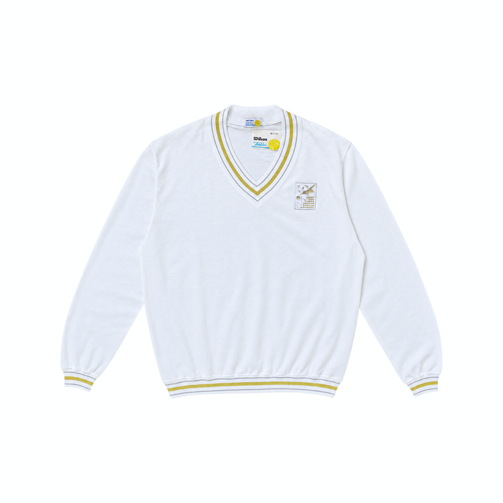 Vintage Wilson White &amp; Yellow Tennis Crewneck