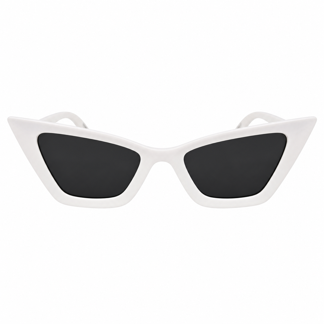 White Cat Eye Sunglasses