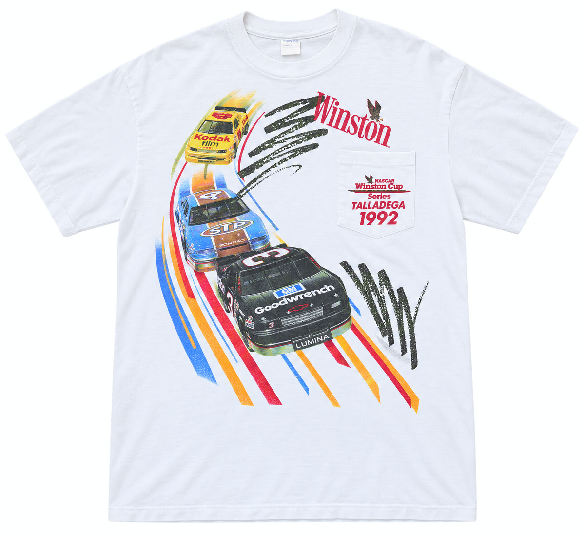 1992 Nascar Winston Cup Talladega '92 Pocket Tee